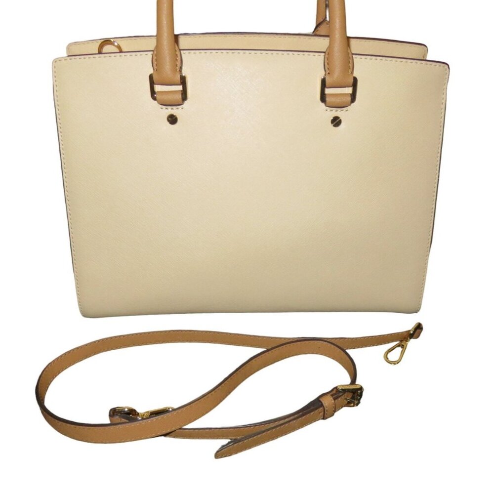 Michael Kors Selma Color Block Saffiano Leather Crossbody Tote 2WAY Handbag - Picture 2 of 11